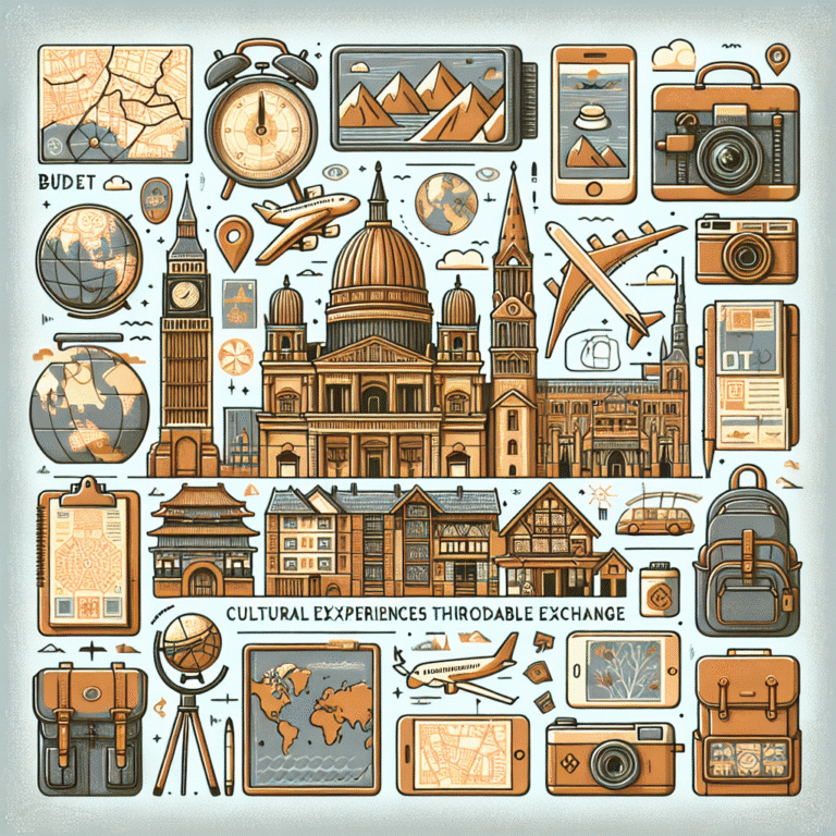 Viajando com pouco: experiências culturais por meio de intercâmbio acessível