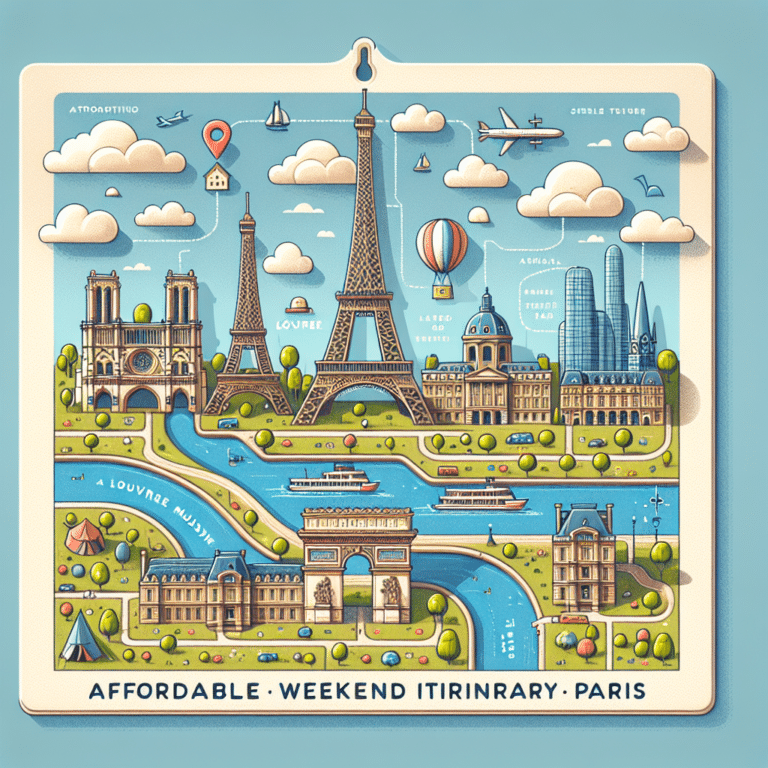 um itinerário de fim de semana barato em Paris