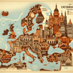 Roteiro econômico em cidades históricas na Europa